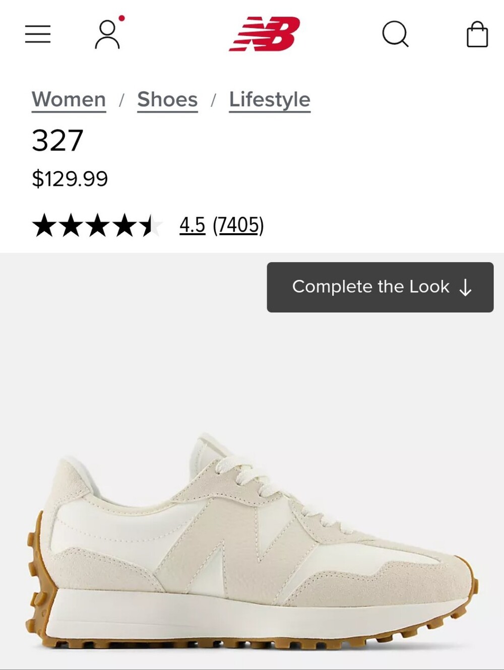 Unisex New Balance Cream & Tan Retro Runner Sneakers NEW IN BOX